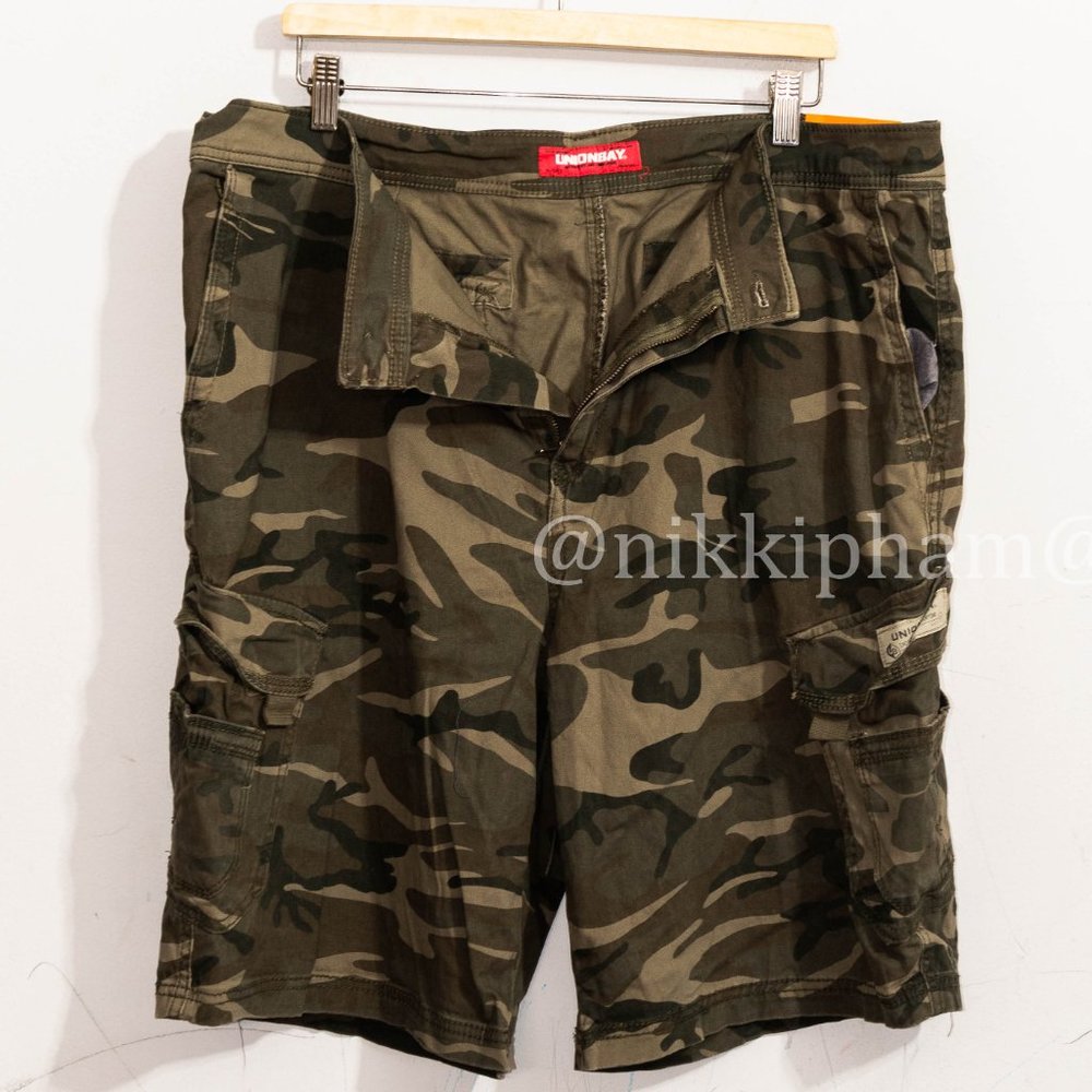 NWT ! Men Unionbay Cargo Shorts lightweight in  CAMO - Picture 4 of 5